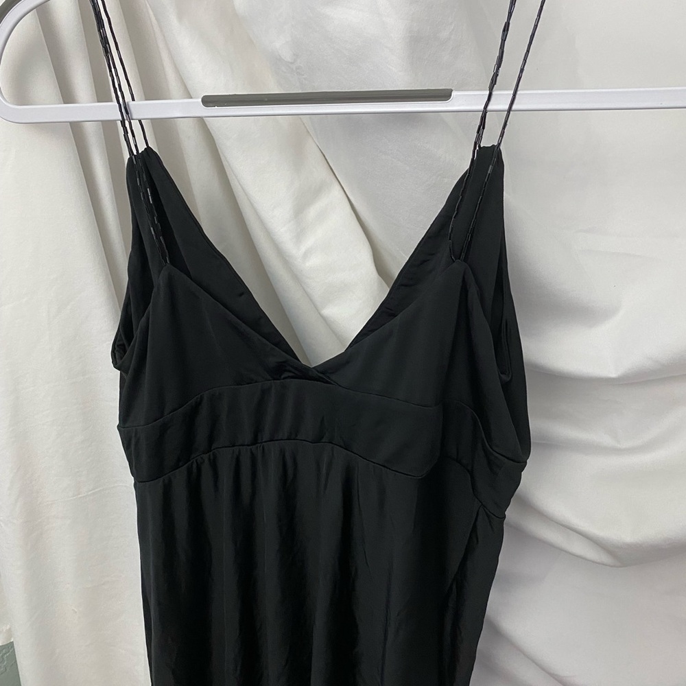 Black stretch Theory camisole beaded medium - Picture 2 of 8